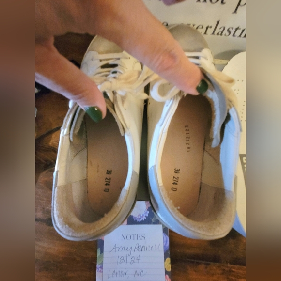 Golden Goose Superstars Size 39 Mixed Leather Neutral Grayish Suede Blue Star - Picture 6 of 8